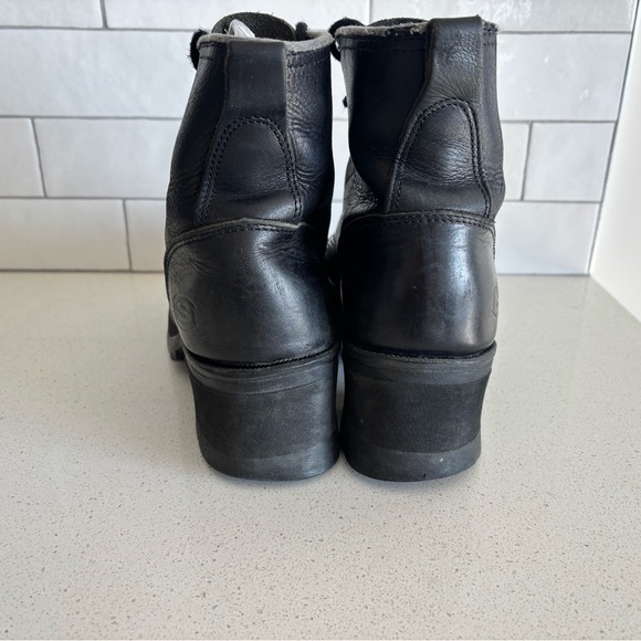VTG Skechers Sport Utility 90s Y2K Womens Sz 7 Black Chunky Heel Platform Boots - Picture 5 of 10
